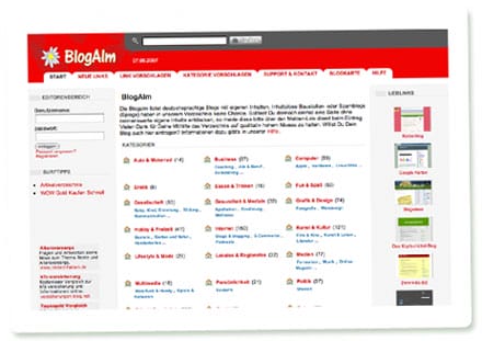 Screenshot Blogalm