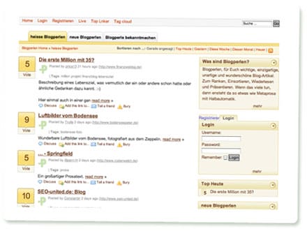 Screenshot Blogperlen