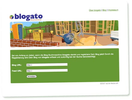 Screenshot Blogato
