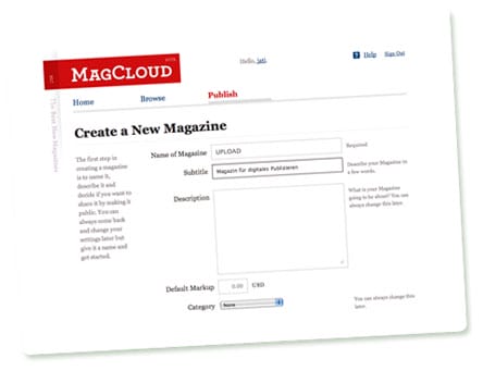 MagCloud: Create a New Magazine