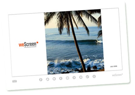 weScreen: Screenshot der Juli-Ausgabe