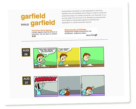 Screenshot "Garfield Minus Garfield"