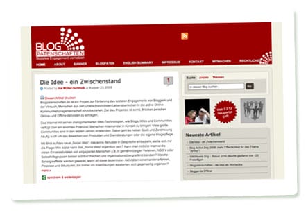 Screenshot Blogpatenschaften.de