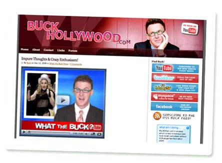Screenshot von BuckHollywood.com, Michael Buckley
