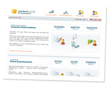 Screenshot Contentworld