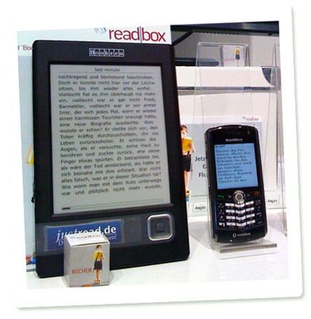 Readbox-Stand in Frankfurt