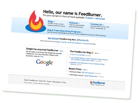 FeedBurner Screenshot