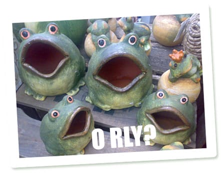 Die berühmten O RLY Keramikfrösche