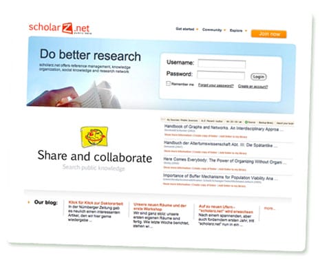 Screenshot von scholarz.net