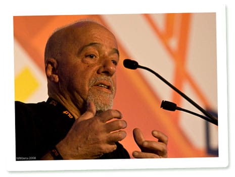 Paulo Coelho auf dem DLD 08 in München