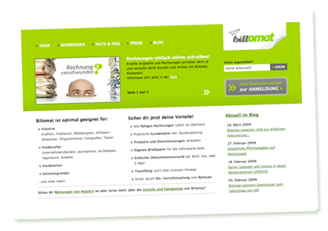 Billomat-Startseite