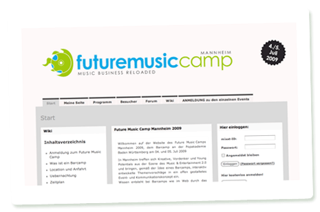 Startseite Future Music Camp