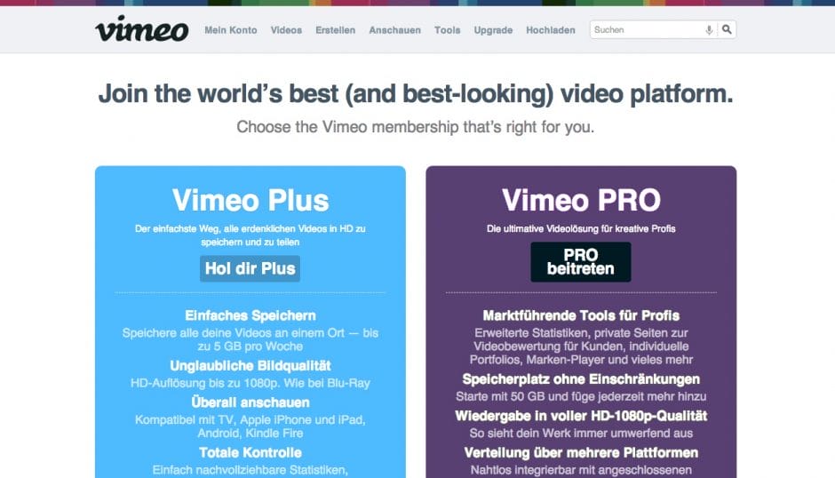 Vimeo-Accounts