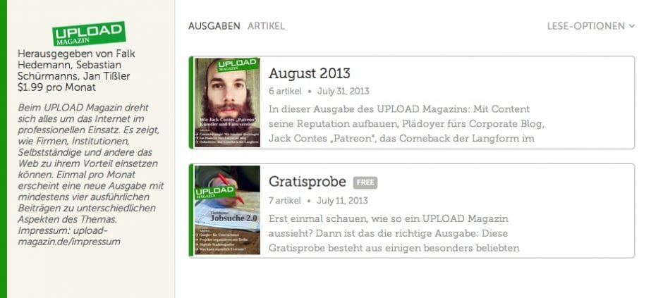 UPLOAD Magazin