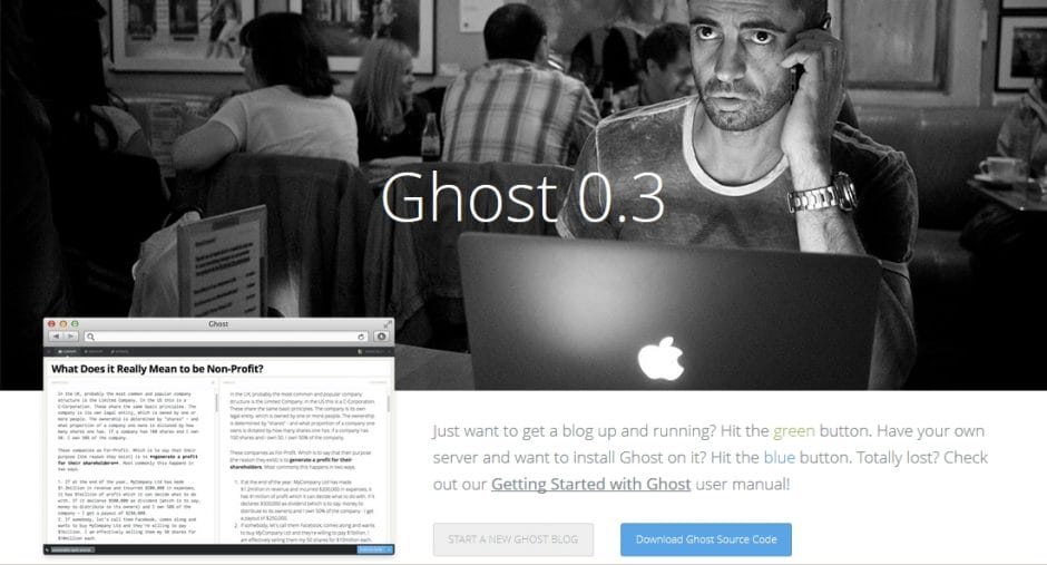 Das Blogsystem Ghost