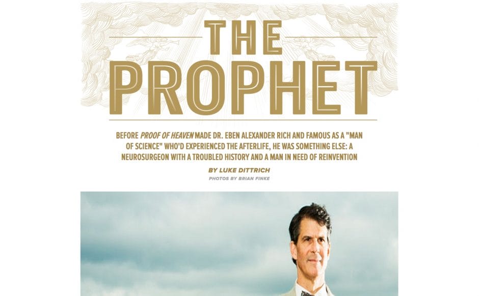 "The Prophet" ist eine ausführliche Story des Magazins "Esquire", das die Macher auch online stellten – für 1,99 US-Dollar.