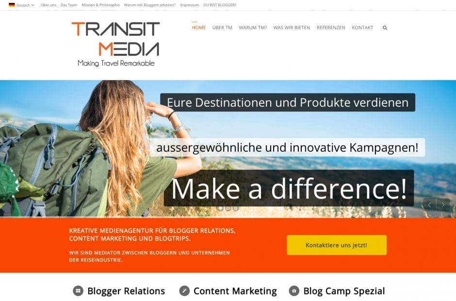 Screenshot Transit Media