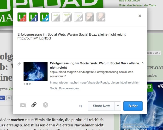 Buffer-Eingabefenster