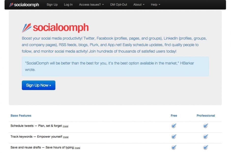 SocialOomph