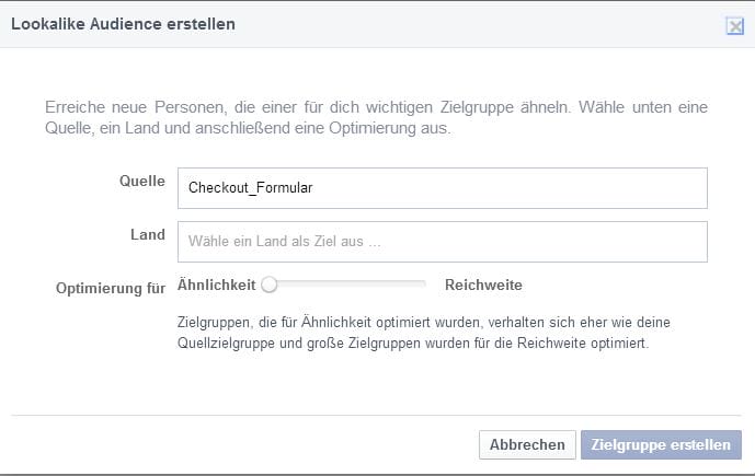 Das Conversion Pixel trackt Handlungen wie z.B. Einkäufe. Die gewonnenen Daten können dann wiederum für die Erstellung neuer Lookalike Audiences eingesetzt werden. (Printscreen: facebook.com)