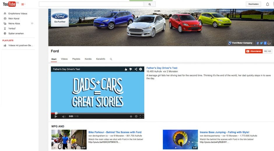 YouTube-Channel-Ford