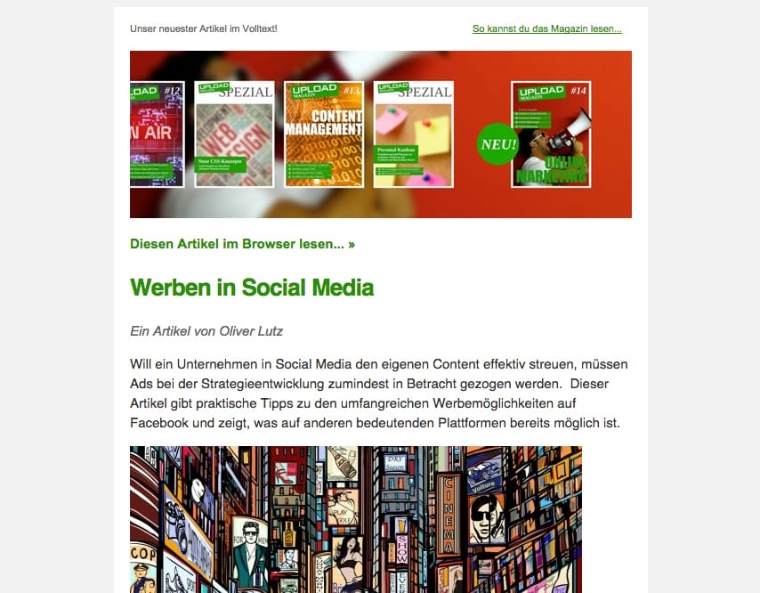 UPLOAD Newsletter