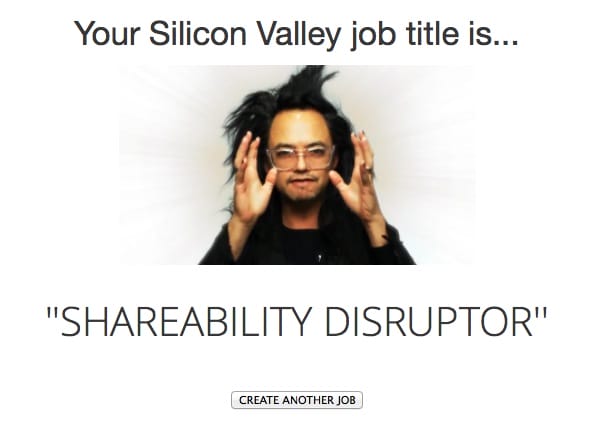 Beruf Internet: Der Silicon Valley Job Title Generator nimmt die Entstehung neuer Arbeitsfelder nicht ganz so ernst.