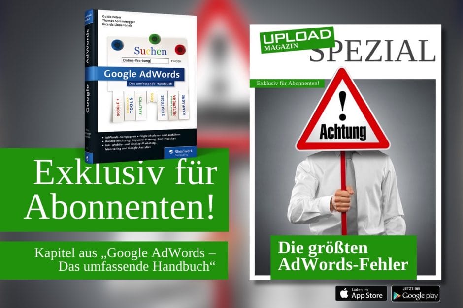 UPLOAD Spezial „Die größten AdWords-Fehler“