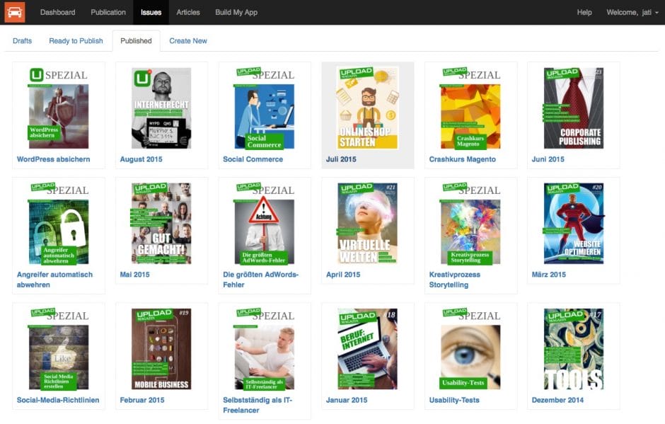 Übersicht unserer App-Ausgaben (Android, iOS) bei TypeEngine. Es hat keine direkte Verbindung zur Website.