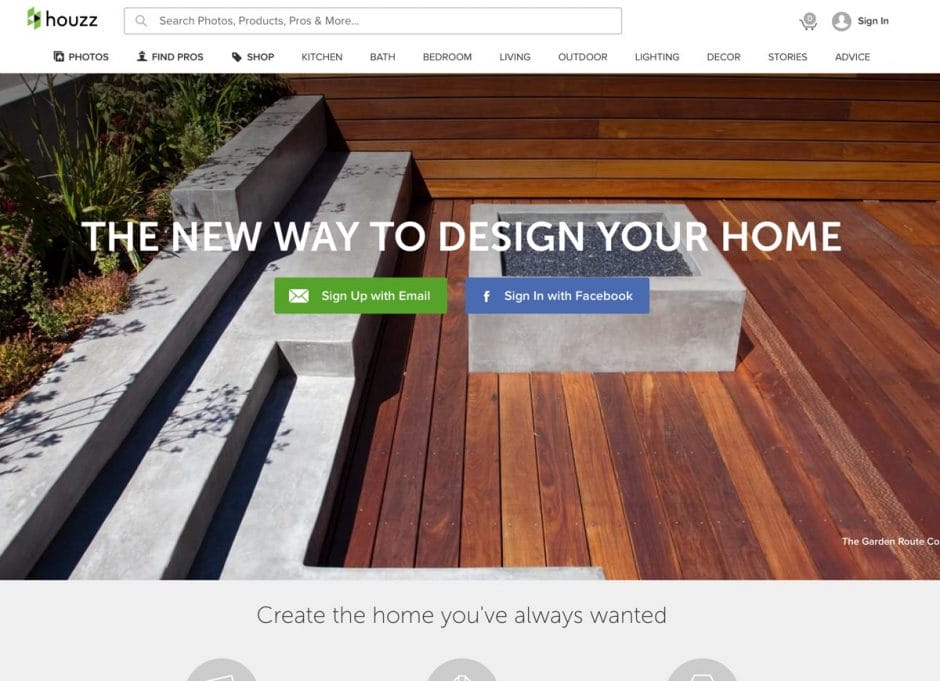 Startseite von Houzz