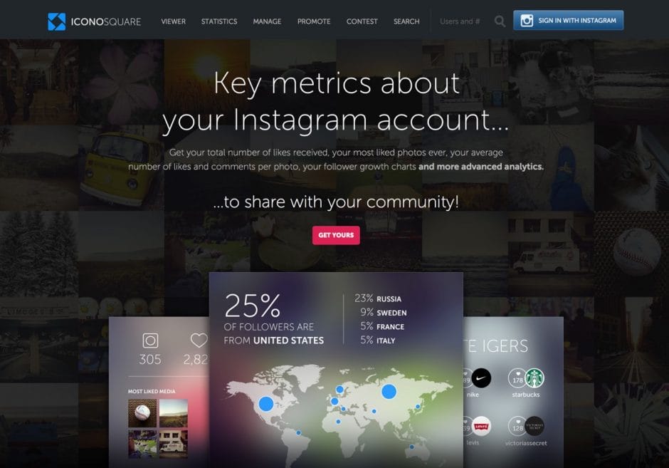 Website von Iconosquare