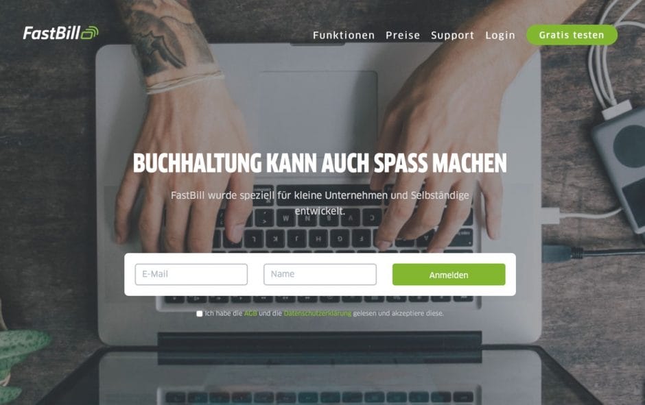 Website von FastBill