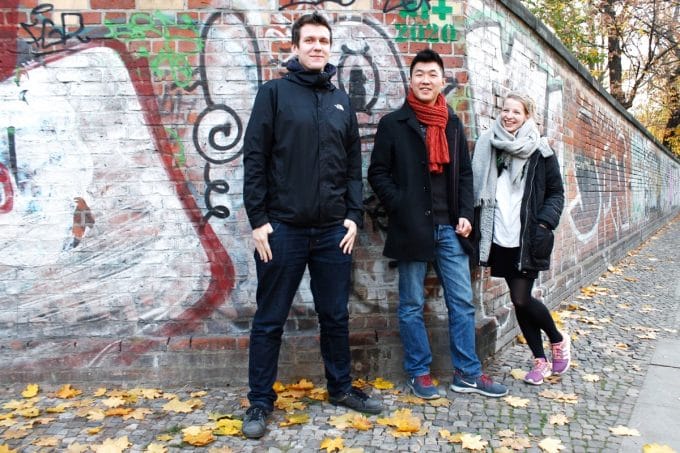 Die Gründer Alexander Schulze, Johnathan Teh und Nadine Achilles.
