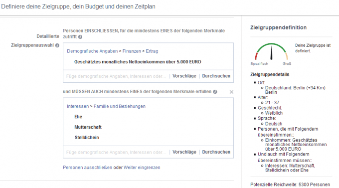 Sehr persönliche Selektionskriterien von Facebook...