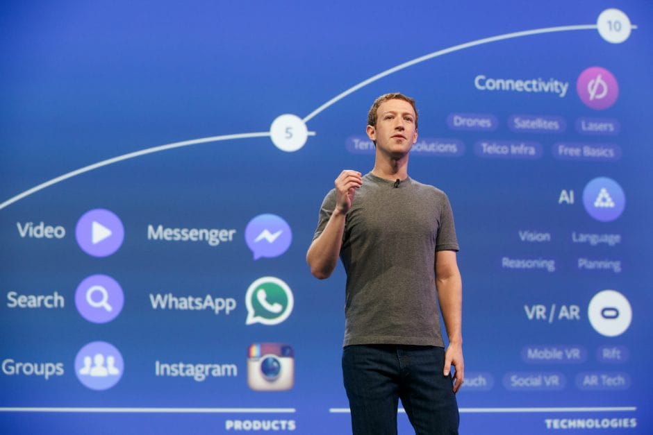 Mark Zuckerberg auf der f8-Konferenz 2016 (Bild:Facebook)