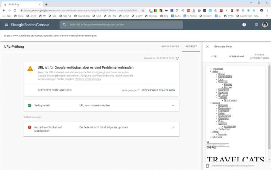 Index-Abdeckung Rendering