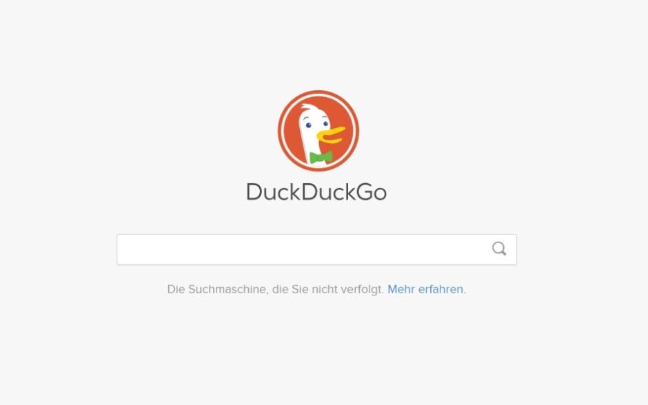 Screenshot DuckDuckGo