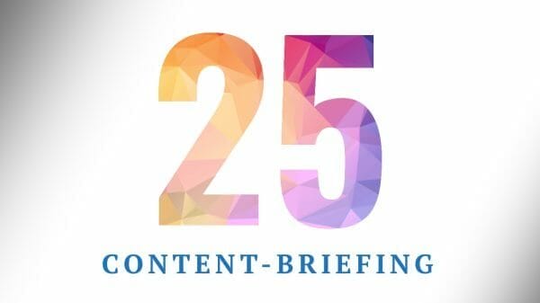 25 x Content-Briefing